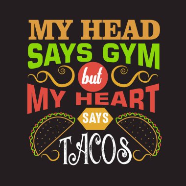 Taco teklif ve söyleyerek baskı tasarımı için iyi