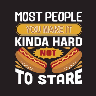 Hotdog teklif ve söyleyerek, iyi için baskı tasarımı.