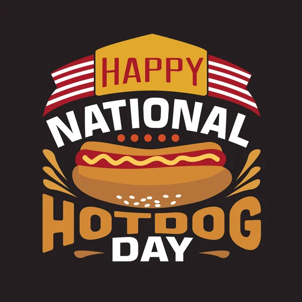 Hotdog Cotización y diciendo, bueno para el diseño de impresión . — Vector de stock