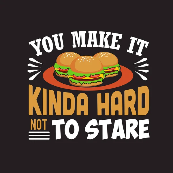 Παραθέτω burger και λέει καλό για εκτύπωση σχεδιασμός. — Διανυσματικό Αρχείο