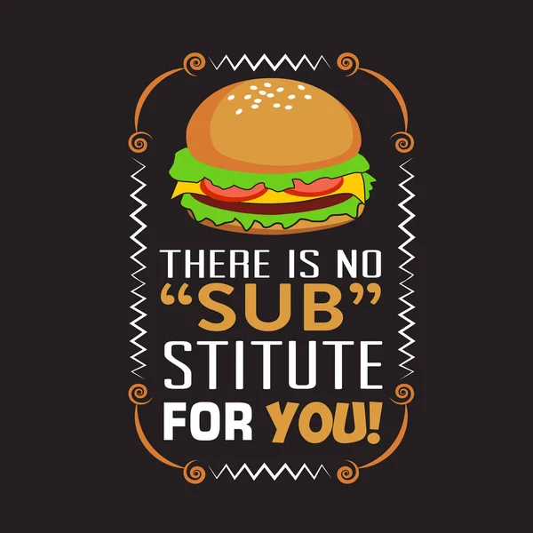 Burger Citation et dire bon pour la conception d'impression . — Image vectorielle