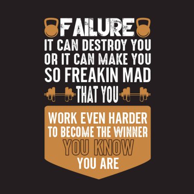 Fitness quote ve baskı tasarımı için iyi söyleyerek.