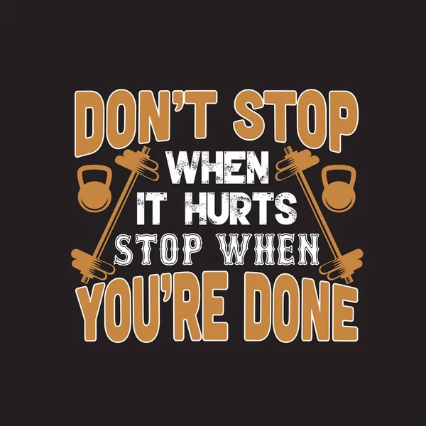 Fitness quote ve baskı tasarımı için iyi söyleyerek.