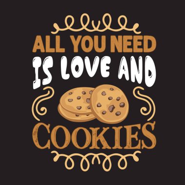 Çikolata Chip Teklif ve baskı tasarımı için iyi söyleyerek.