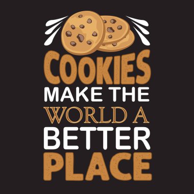 Çikolata Chip Teklif ve baskı tasarımı için iyi söyleyerek.