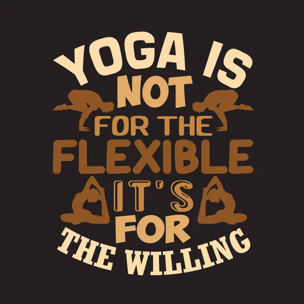 Yoga citat och säga bra för tryck design. — Stock vektor