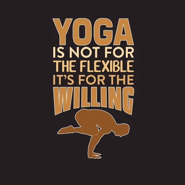 Yoga citat och säga bra för tryck design. — Stock vektor