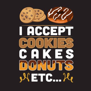 Donut Alıntı ve gıda koleksiyonları için iyi söyleyerek