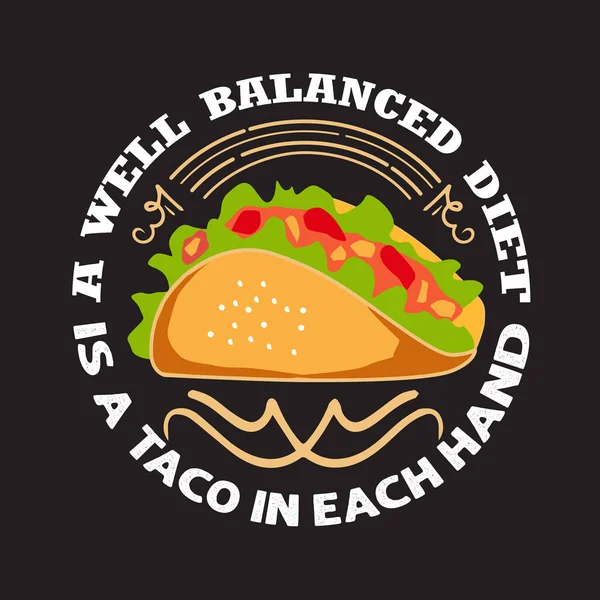 Taco Alıntı ve gıda koleksiyonları için iyi söyleyerek