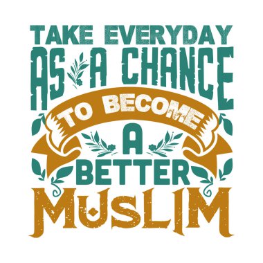 Bir şans olarak günlük almak. Müslüman teklif ve söyleyerek.