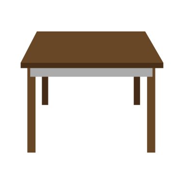 Minimalist masa vektörü çizimi. Dosya kesmek için klip sanatı iyi