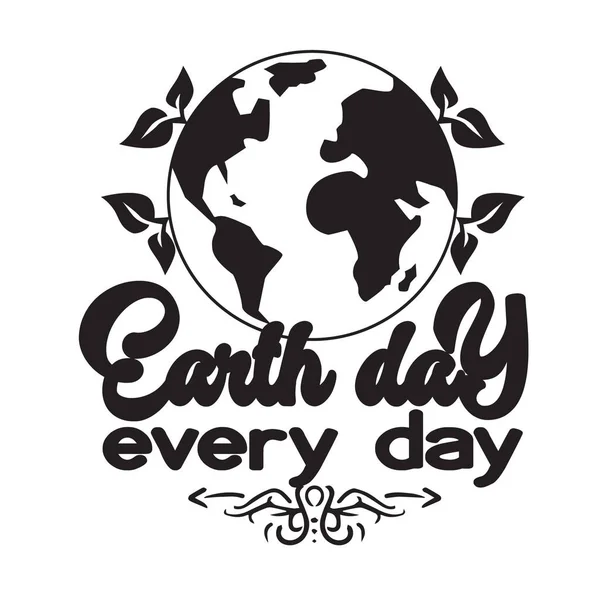 Umwelt Zitat Und Saying Good Shirt Graphic Tag Der Erde — Stockvektor
