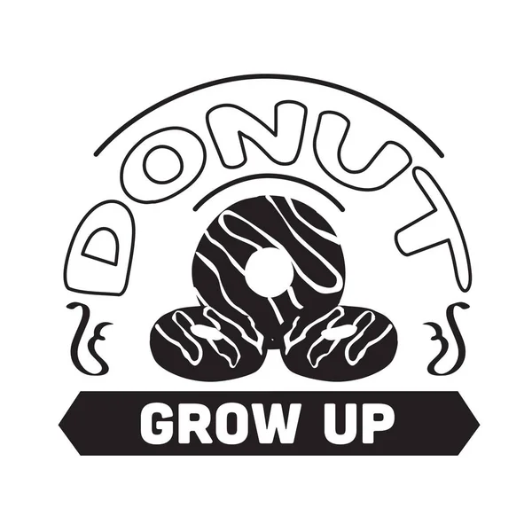 Koblihy Citovat Říkat Donut Dospěj — Stockový vektor