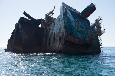 Tarkhankut, Crimea eski bir gemi kazası