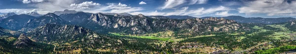 Estes Park Aerial Panorama - Stock-foto