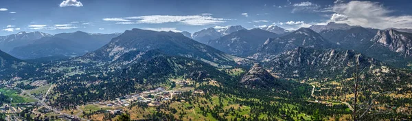 Estes Park Aerial Panorama - Stock-foto