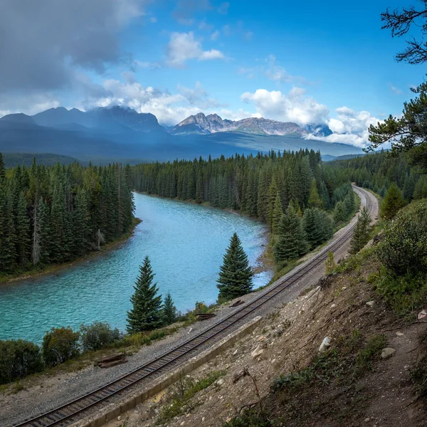 Bow Valley Viewpoint — 图库照片