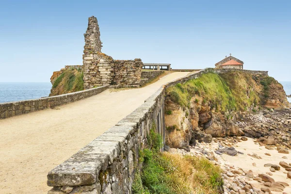 Ruinas Antigua Muralla Del Castillo Ermita Nuestra Señora Lanzada —  Fotos de Stock