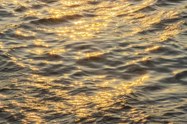 Морская Поверхность Отраженным Фоном Текстурой Заката — стоковое фото