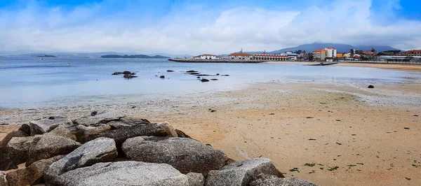 Preguntoiro Beach Vilaxoan Vilagarcia Arousa Town — Stock Photo, Image