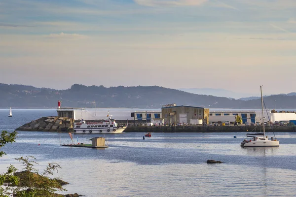 Barcos Puerto Portonovo Ciudad Sanxenxo Galicia — Foto de Stock