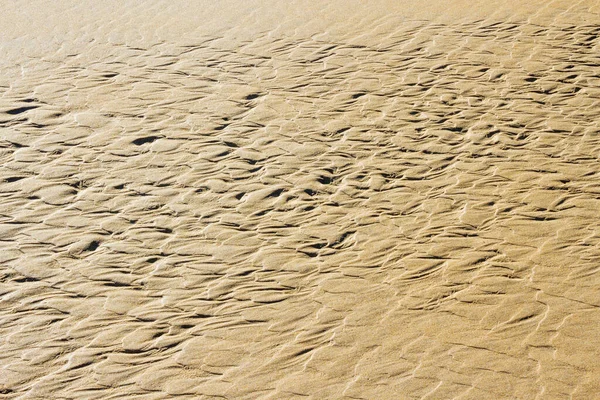 Ripple Marks Sand Montalvo Beach Sanxenxo Town — Stock Photo, Image