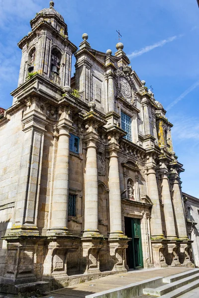 Façade Église Baroque San Bartolome Pontevedra Ville — Photo