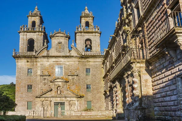 Cea Ourense Galiçya Daki Saint Cristovo Daki Oseira Manastırı Cephesi — Stok fotoğraf