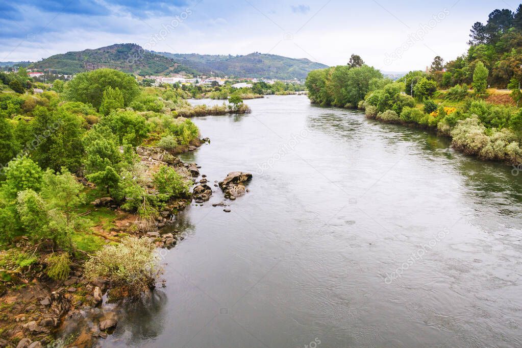 Minho river as it passes through Ourense town