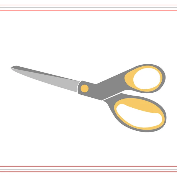 Scissors Vector Icon Isolated White Background Scissors Logo Concept Eps — Stock Vector