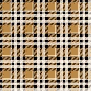 kahverengi Tartan seamless modeli, vektör çizim eps10