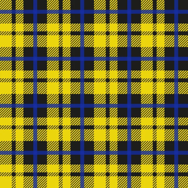 Tartan Pattern Scottish Cage Scottish Yellow Checkered Background Scottish Plaid — Stock Vector