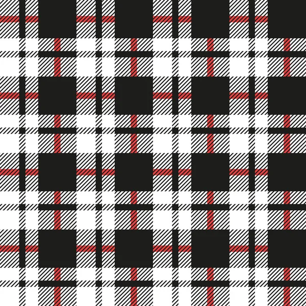 Blanco Negro Tartán Cuadros Escocés Patrón Eps — Archivo Imágenes Vectoriales
