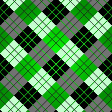 Green Scottish Woven Tartan Plaid Seamless Pattern clipart