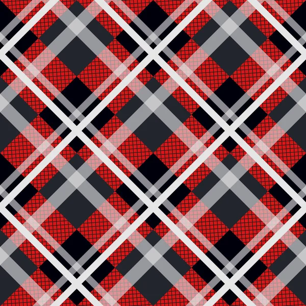 Tartan Tło Wektor Wzór Kratki Folk Retro Tartan Wzór Ilustracja — Wektor stockowy