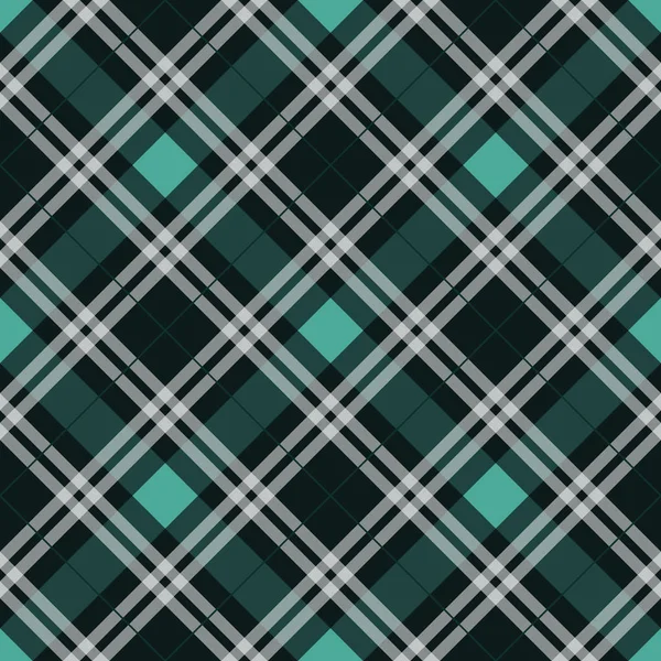Blue Tartan Tyg Textur Diagonala Mönstret Sömlös Vektor Illustration Eps10 — Stock vektor