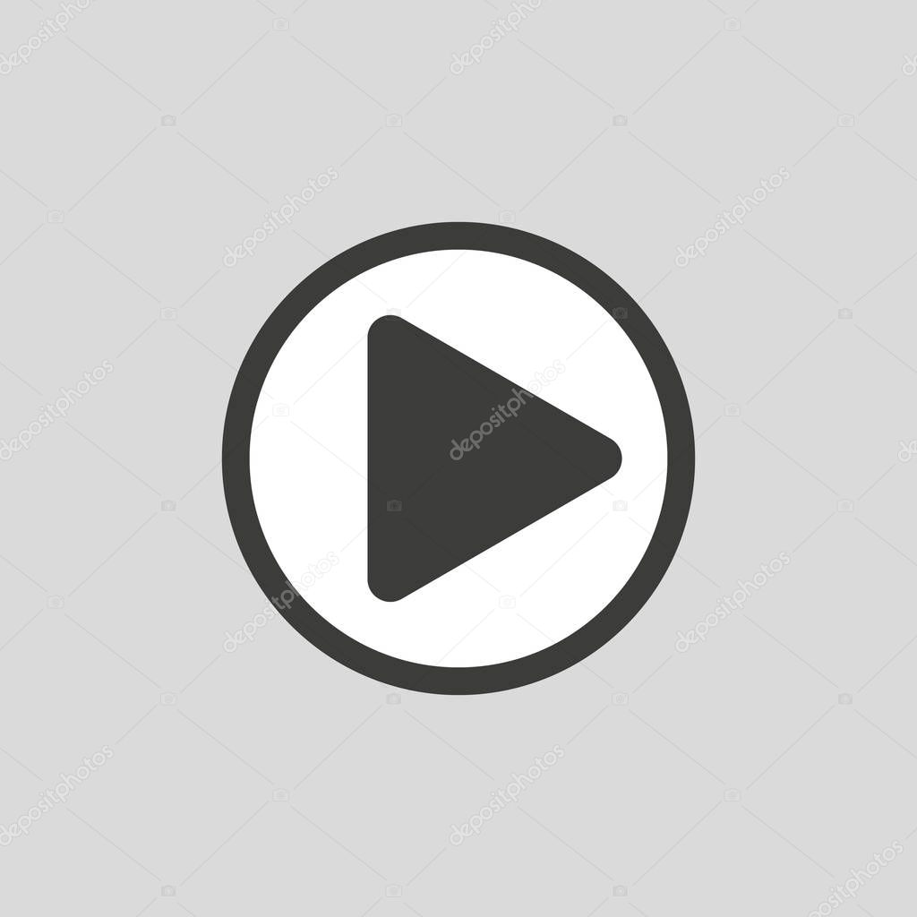 Chat video frame. Video player for web and mobile apps. Vector illustration. eps10