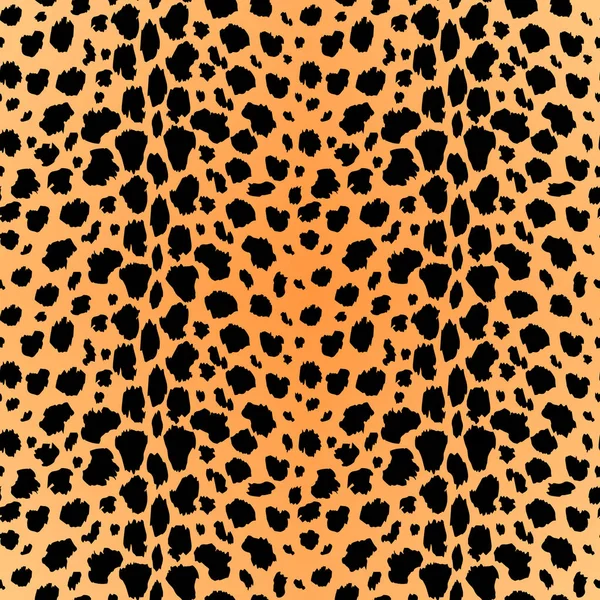 Patrón Sin Costura Vectorial Con Textura Piel Leopardo Repetir Fondo — Archivo Imágenes Vectoriales