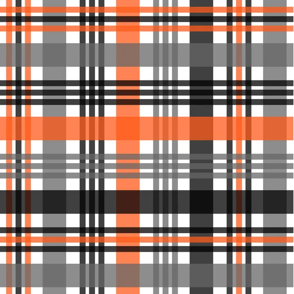 Toon Achtergrond Tartan Patroon Schotse Traditionele Weefsel Oranje Zwart Eps10 — Stockvector