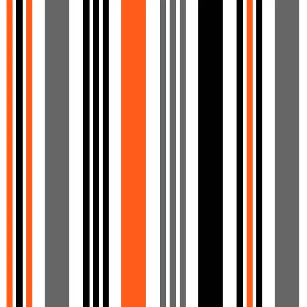 Бесшовный Рисунок Полосы Оранжевым Черным Белым Вертикальными Параллельными Полосами — стоковый вектор