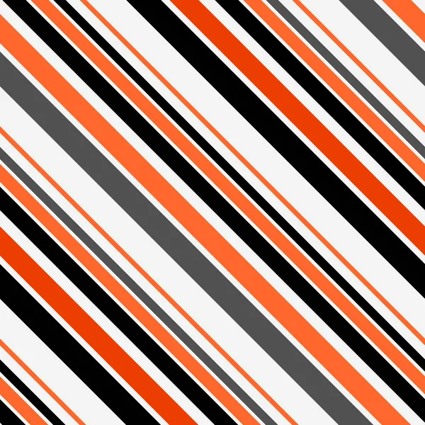 Modèle Sans Couture Rayures Halloween Conception Rayures Diagonales Noires Orange — Image vectorielle