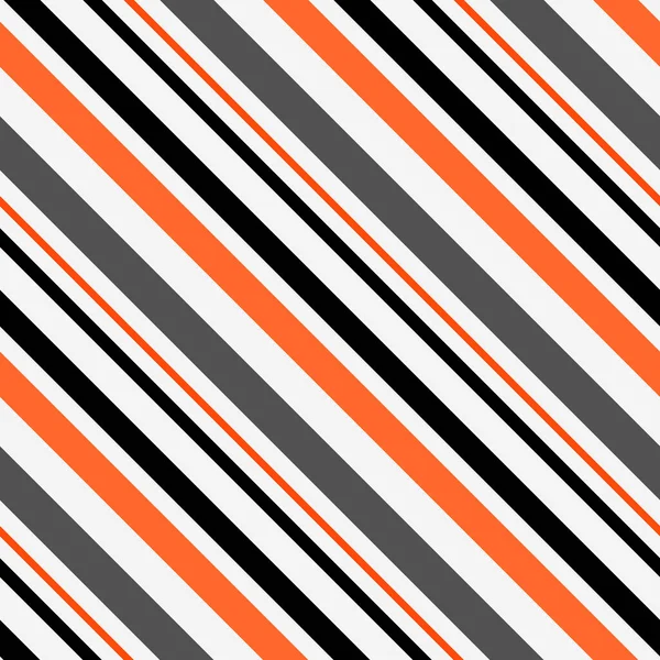 Modèle Sans Couture Rayures Halloween Conception Rayures Diagonales Noires Orange — Image vectorielle