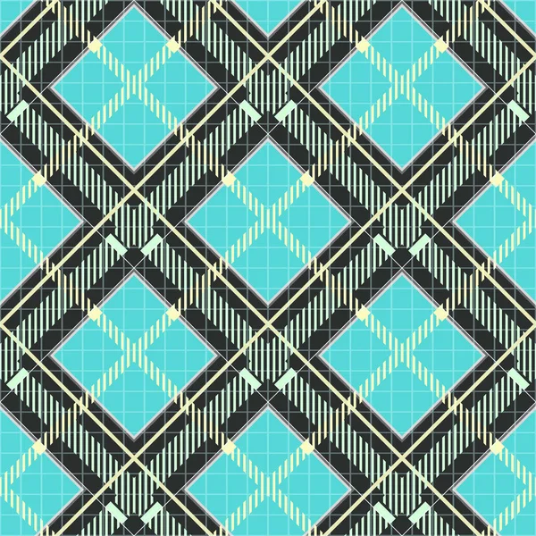 Tirage Carreaux Tartan Texture Tissu Carreaux Bleu Oeuf Robin Noir — Image vectorielle