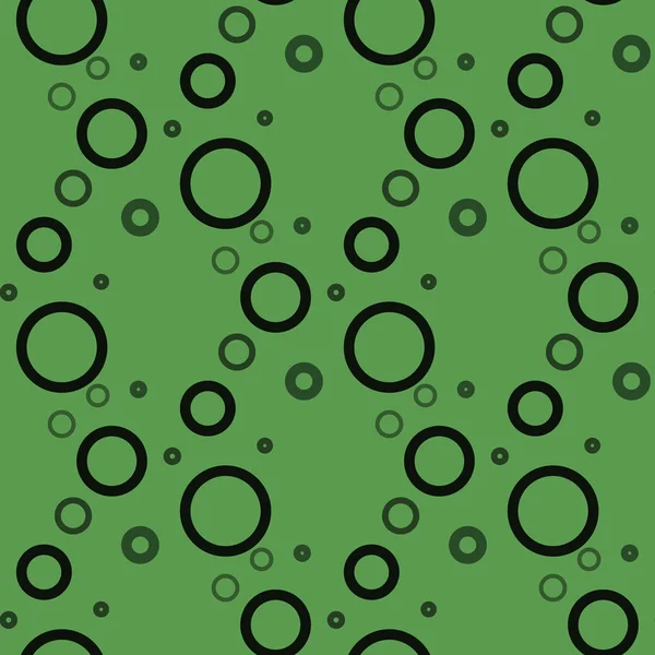 緑の背景パターン Eps10 のサークル シームレス — ストックベクタ
