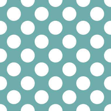 Soyut polka dot mavi arka plan deseni. Vektör görüntü.