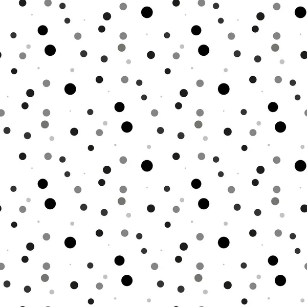Nahtloses Tupfenmuster Schwarze Punkte Auf Weißem Hintergrund Vektorillustration Eps10 — Stockvektor