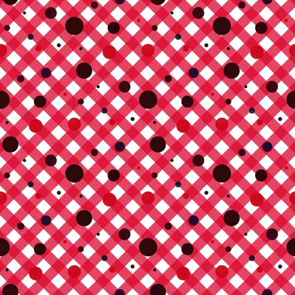 Красно Белые Диагональные Линии Векторным Фоном Точек Красный Фон Eps — стоковый вектор