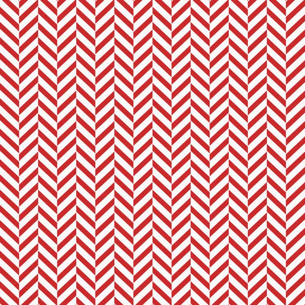 Herringbone Seamless Pattern Classica Struttura Spina Pesce Rosso Bianco10 — Vettoriale Stock