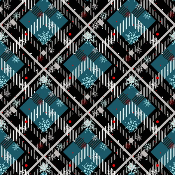 Tartan Seamless Pattern Background Inglés Plaid Rojo Negro Azul Beige — Archivo Imágenes Vectoriales