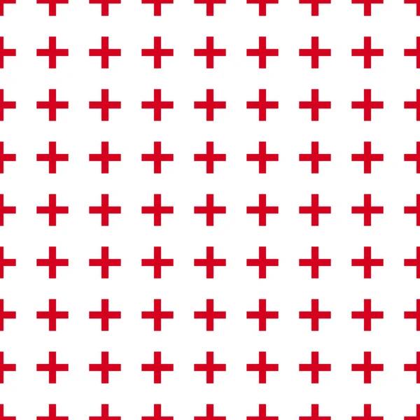 Piastrelle Croce Più Pastello Rosso Bianco Modello Vettoriale Eps10 — Vettoriale Stock